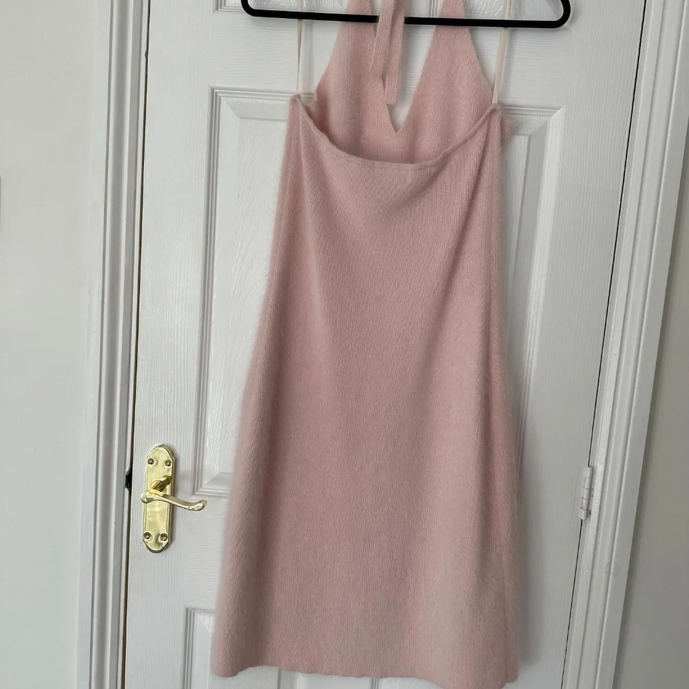 Ralph Lauren Knit, dusty pink dress, Sz Lg - Picture 2 of 3